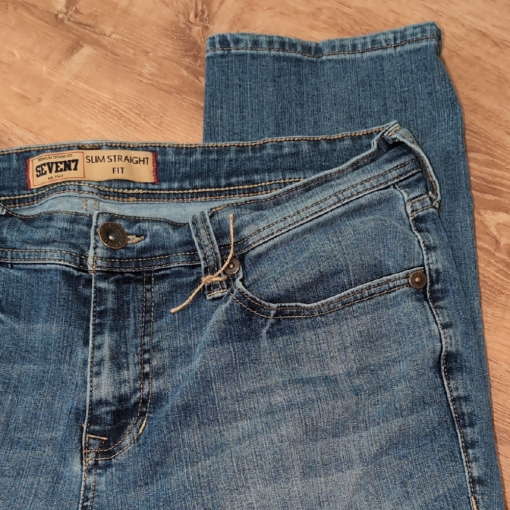 🥳Host Pick🎊 Seven7 Men's Classic Blue Straight Leg Jeans - Picture 7 of 11